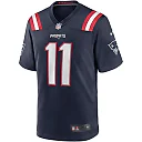 Zennovawear Men's New England Patriots Drew Bledsoe Navy Game Retired Player Jersey