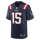 Zennovawear Men's New England Patriots Ezekiel Elliott Navy Game Player Jersey