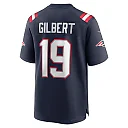 Zennovawear Men's New England Patriots Garrett Gilbert Navy Home Game Player Jersey