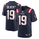 Zennovawear Men's New England Patriots Garrett Gilbert Navy Home Game Player Jersey