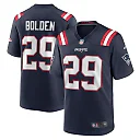 Zennovawear Men's New England Patriots Isaiah Bolden Navy Team Game Jersey