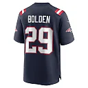 Zennovawear Men's New England Patriots Isaiah Bolden Navy Team Game Jersey