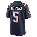 Zennovawear Men's New England Patriots Jabrill Peppers Navy Game Player Jersey