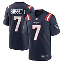 Zennovawear Men's New England Patriots Jacoby Brissett Navy Game Jersey