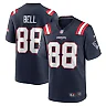Zennovawear Men's New England Patriots Jaheim Bell Navy Game Jersey