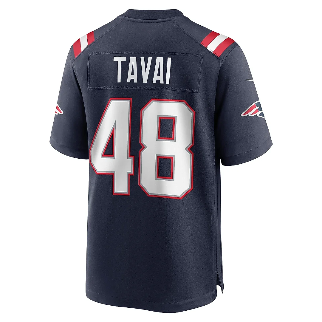 Zennovawear Men's New England Patriots Jahlani Tavai Navy Game Player Jersey