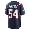 Zennovawear Men's New England Patriots Jalen McKenzie Navy Team Game Jersey