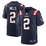 Zennovawear Men's New England Patriots Jalen Mills Navy Game Player Jersey