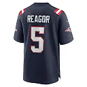 Zennovawear Men's New England Patriots Jalen Reagor Navy Team Game Jersey