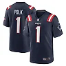 Zennovawear Men's New England Patriots Ja'Lynn Polk Navy Team Game Jersey