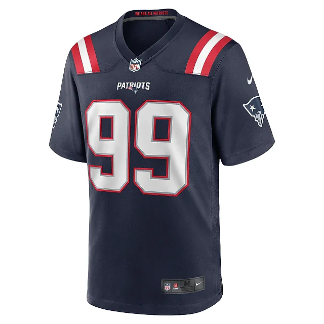 Zennovawear Men's New England Patriots Jamie Collins Sr. Navy Home Game Player Jersey