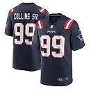 Zennovawear Men's New England Patriots Jamie Collins Sr. Navy Home Game Player Jersey