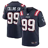 Zennovawear Men's New England Patriots Jamie Collins Sr. Navy Home Game Player Jersey