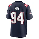 Zennovawear Men's New England Patriots Jaquelin Roy Navy Team Game Jersey