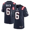 Zennovawear Men's New England Patriots Javon Baker Navy Team Game Jersey