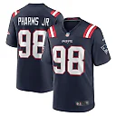 Zennovawear Men's New England Patriots Jeremiah Pharms Jr. Navy Game Jersey