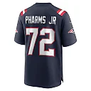 Zennovawear Men's New England Patriots Jeremiah Pharms Jr. Navy Game Player Jersey