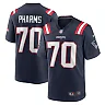 Zennovawear Men's New England Patriots Jeremiah Pharms Jr. Navy Team Game Jersey