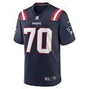 Zennovawear Men's New England Patriots Jeremiah Pharms Jr. Navy Team Game Jersey