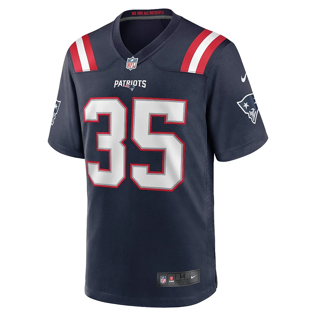 Zennovawear Men's New England Patriots Jim Nance Navy Retired Player Jersey