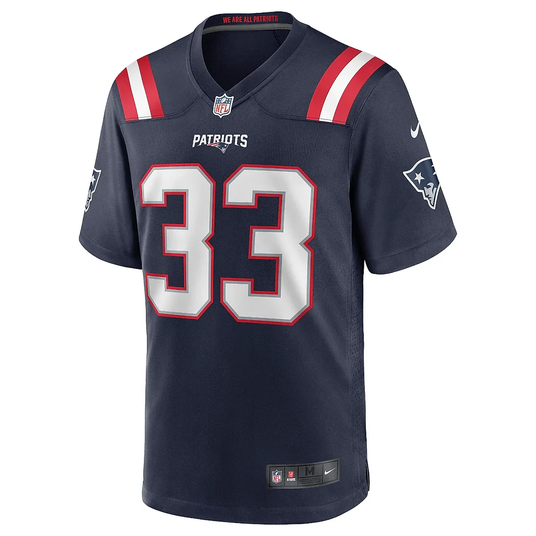 Zennovawear Men's New England Patriots Joejuan Williams Navy Game Jersey