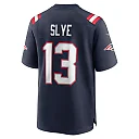 Zennovawear Men's New England Patriots Joey Slye Navy Game Jersey