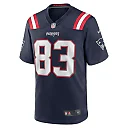 Zennovawear Men's New England Patriots John Jiles Navy Team Game Jersey