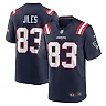Zennovawear Men's New England Patriots John Jiles Navy Team Game Jersey