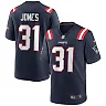 Zennovawear Men's New England Patriots Jonathan Jones Navy Game Jersey