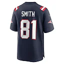 Zennovawear Men's New England Patriots Jonnu Smith Navy Game Jersey