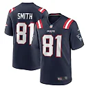 Zennovawear Men's New England Patriots Jonnu Smith Navy Game Jersey
