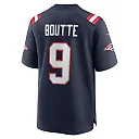 Zennovawear Men's New England Patriots Kayshon Boutte Navy Game Jersey