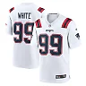 Zennovawear Men's New England Patriots Keion White White Game Jersey