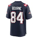 Zennovawear Men's New England Patriots Kendrick Bourne Navy Game Jersey