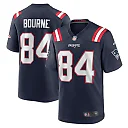 Zennovawear Men's New England Patriots Kendrick Bourne Navy Game Jersey
