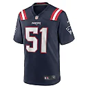 Zennovawear Men's New England Patriots Keshawn Banks Navy Game Jersey
