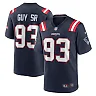 Zennovawear Men's New England Patriots Lawrence Guy Navy Team Game Jersey