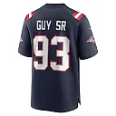 Zennovawear Men's New England Patriots Lawrence Guy Navy Team Game Jersey