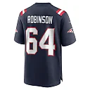 Zennovawear Men's New England Patriots Layden Robinson Navy Game Jersey