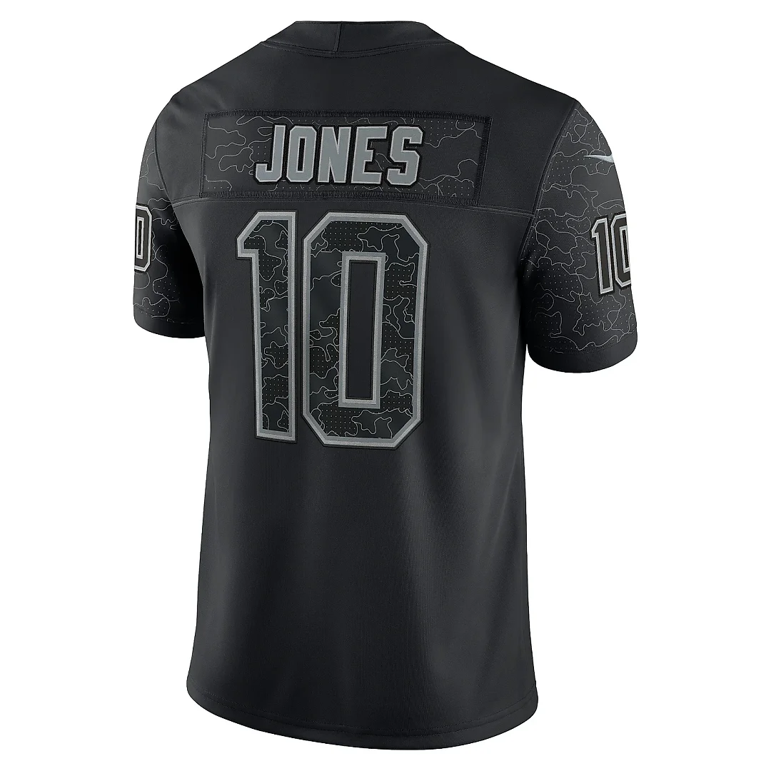 Zennovawear Men's New England Patriots Mac Jones Black RFLCTV Limited Jersey