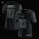 Zennovawear Men's New England Patriots Mac Jones Black RFLCTV Limited Jersey