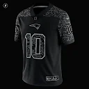 Zennovawear Men's New England Patriots Mac Jones Black RFLCTV Limited Jersey