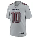 Zennovawear Men's New England Patriots Mac Jones Gray Atmosphere Fashion Game Jersey