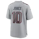 Zennovawear Men's New England Patriots Mac Jones Gray Atmosphere Fashion Game Jersey