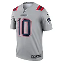 Zennovawear Men's New England Patriots Mac Jones Gray Inverted Legend Player Performance Top