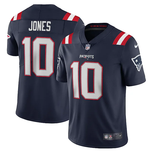 Zennovawear Men's New England Patriots Mac Jones Navy Vapor Limited Jersey