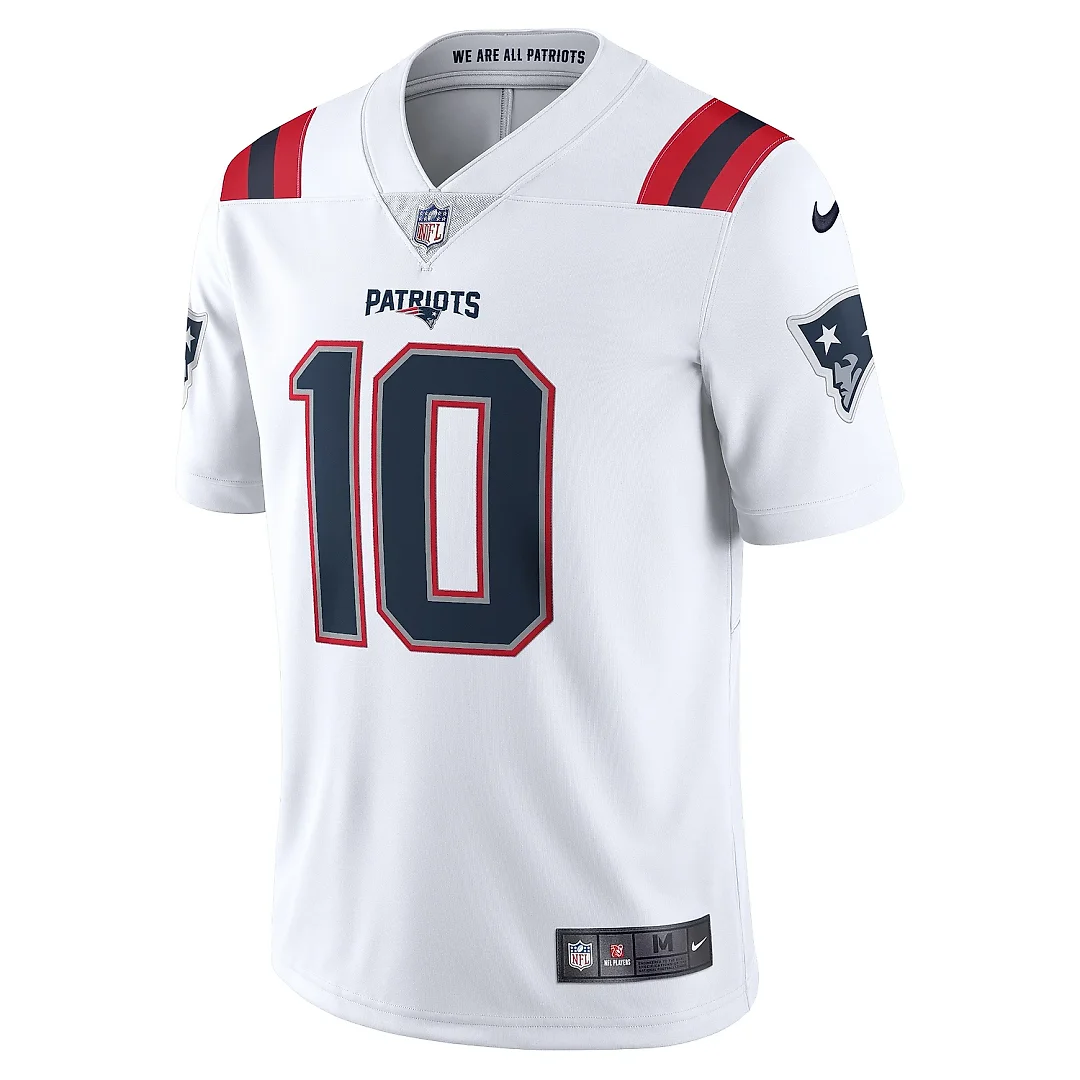 Zennovawear Men's New England Patriots Mac Jones White Vapor Limited Jersey
