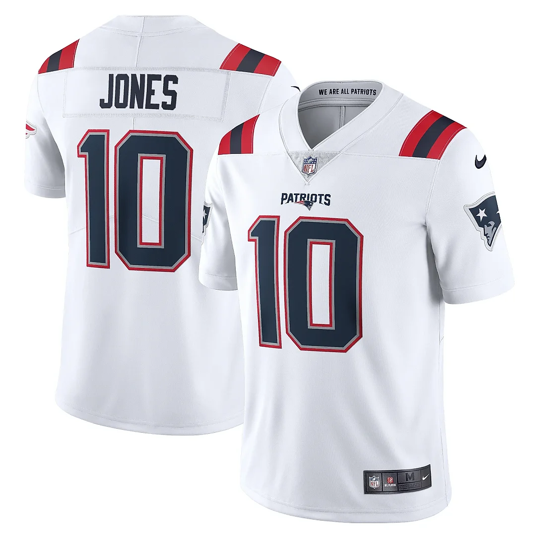 Zennovawear Men's New England Patriots Mac Jones White Vapor Limited Jersey