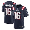 Zennovawear Men's New England Patriots Malik Cunningham Navy Team Game Jersey