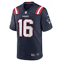 Zennovawear Men's New England Patriots Malik Cunningham Navy Team Game Jersey